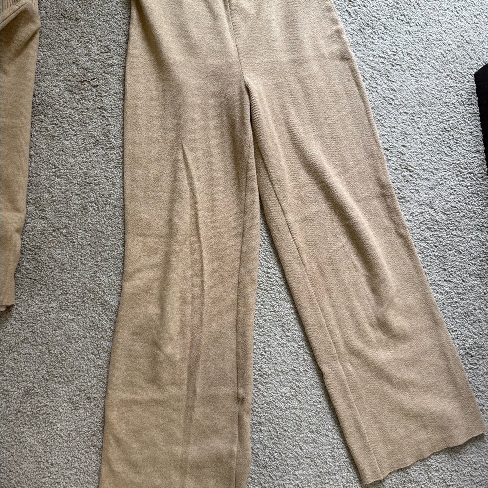 Zara Tan Wide Leg Pants & Sleeveless Top Set - Picture 4 of 4